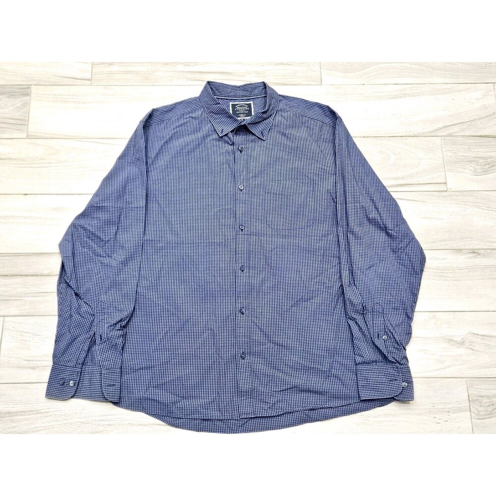 Charles Tyrwhitt XXL Checkered Cotton Shirt Classic Fit Office Wear